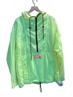 Vintage 90s Off The Edge Extreme Sports Neon Windbreaker Jacket - Men’s Large